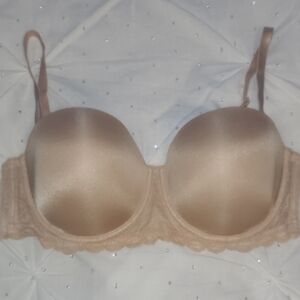 Calvin Klein Beige Lace Bra - Removable Straps - 38C